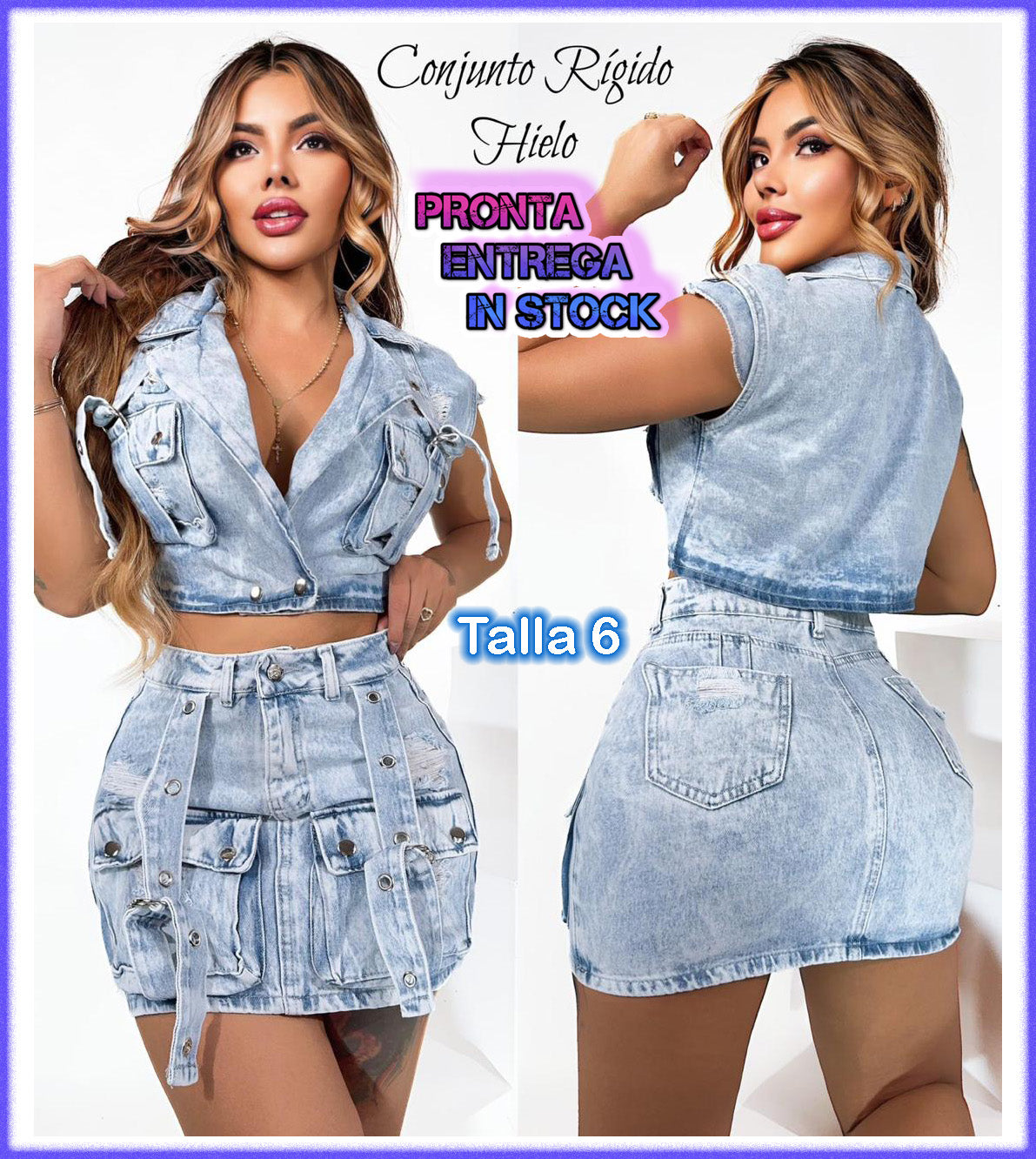 Conjunto chaleco y falda