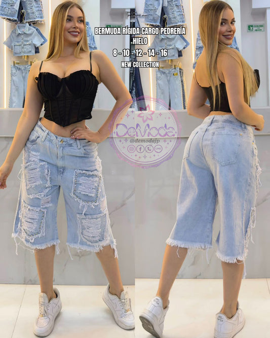 Bermuda Jeans cargo 5