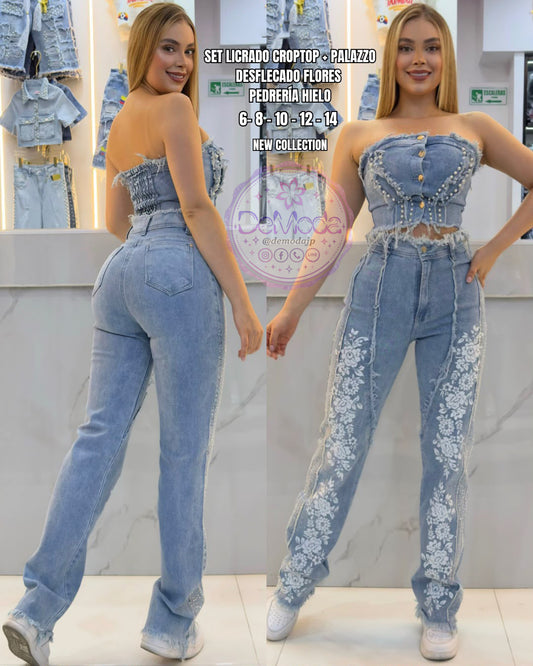 Set Jeans Palazzo Flores 2