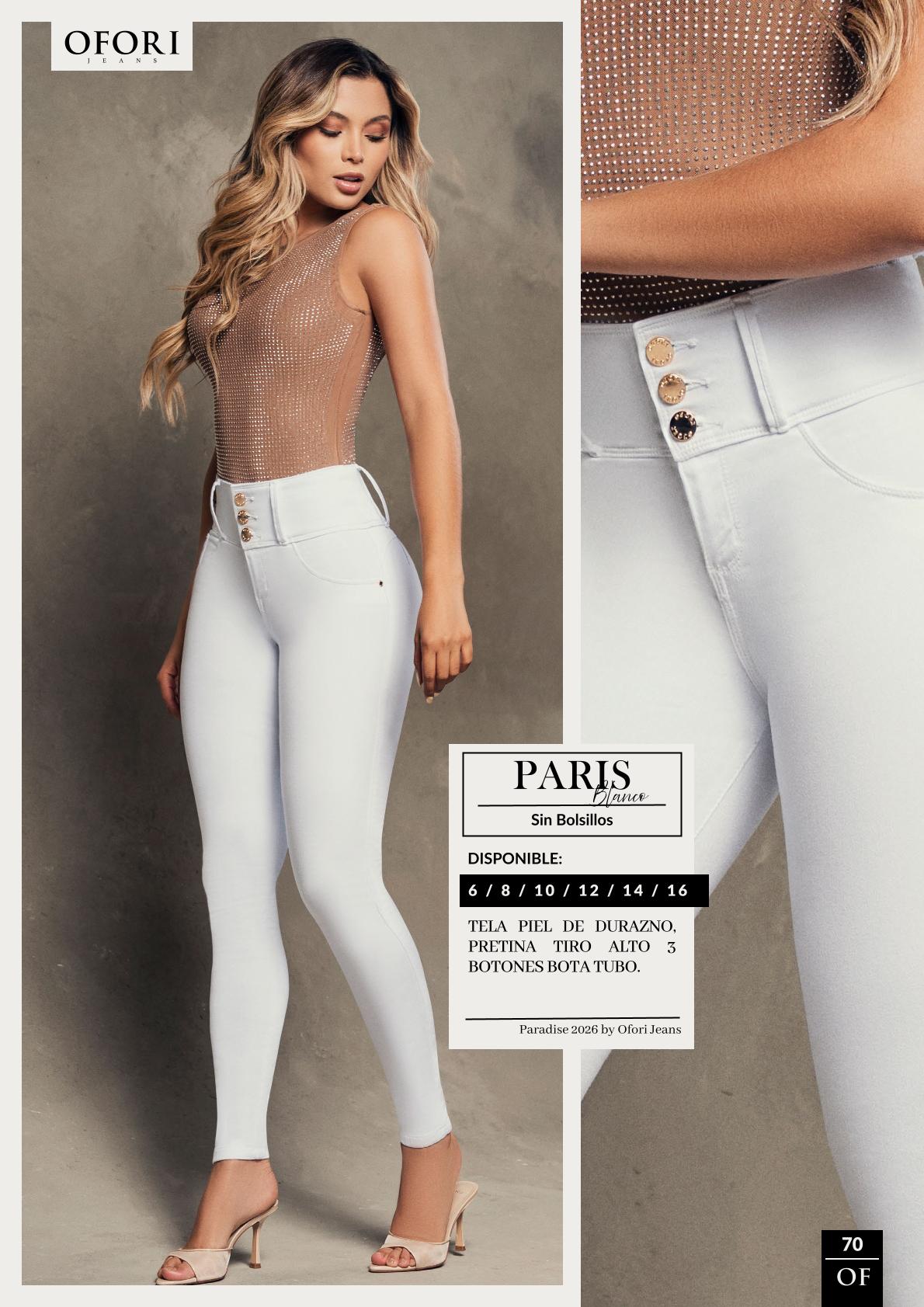 Jeans Paris Blanco
